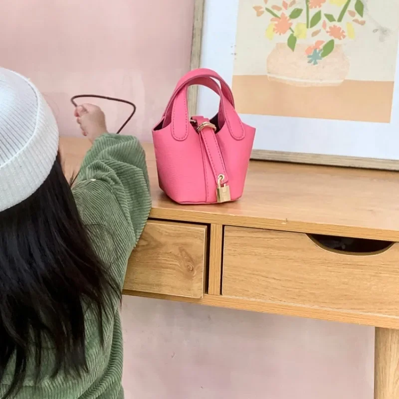 2024 Fashion Mini Children Crossbody Bag Bucket Newest Handbag Girls Cheap High Quality Outing Messenger Bags - 3
