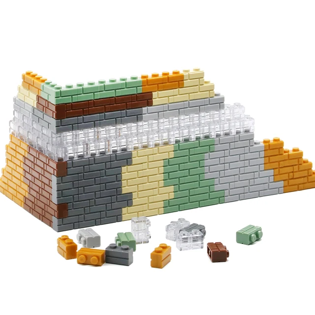 Marumine MOC Bricks 1x4 1x2 Wall Cube 15533 98283 2357 Houses Building Blocks Accessories Assembles Particles Compatible DIY Toy 2