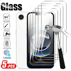 Clear Crystal Protective Case with 9H Tempered Glass Cover for iPhone 17 e (Transparent - 3Pcs)