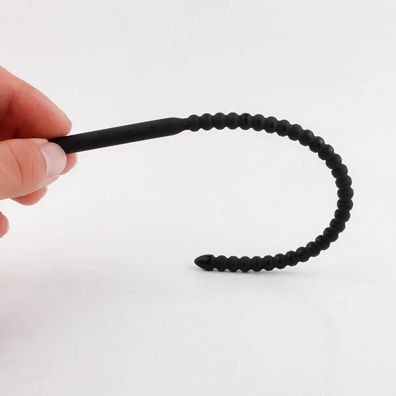 3 Sizes Silicone Thread Male Penis Plug Urethral Dilator Sound Stretching Sex Toy for Men Urethral Plug Dilator Catheter