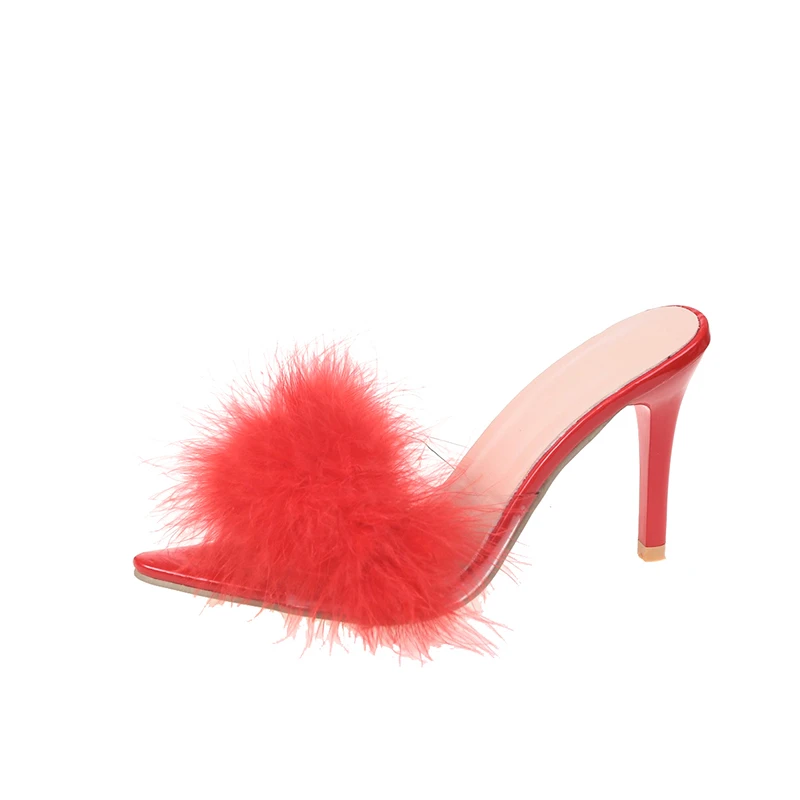 Shoes Sexy Feather Banquet 