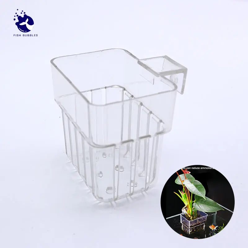 Fish Bubbles Aquarium Water Grass Hydroponic Planting Cup Multiple Planting Basket For Fish Tank Landscape