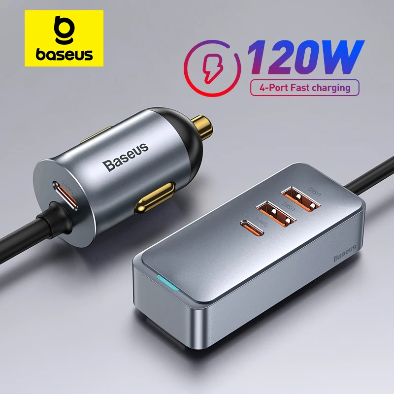 Ładowarka samochodowa Baseus 120W za $13.58 / ~54zł