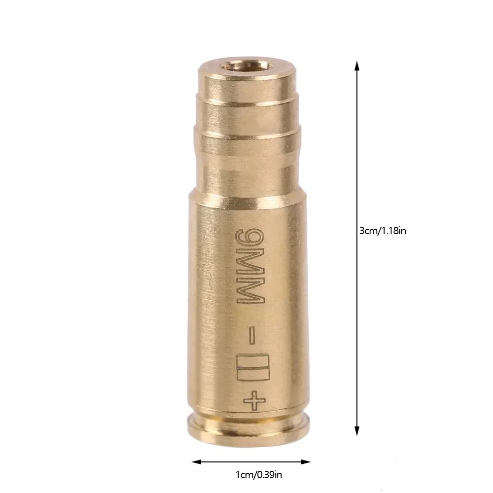 Red Dot Laser Brass Boresighter 9MM CAL.308 .223 30-06 .45 7.62x39 .270 Cartridge Boresight for Rifle Scope Hunting Accessories