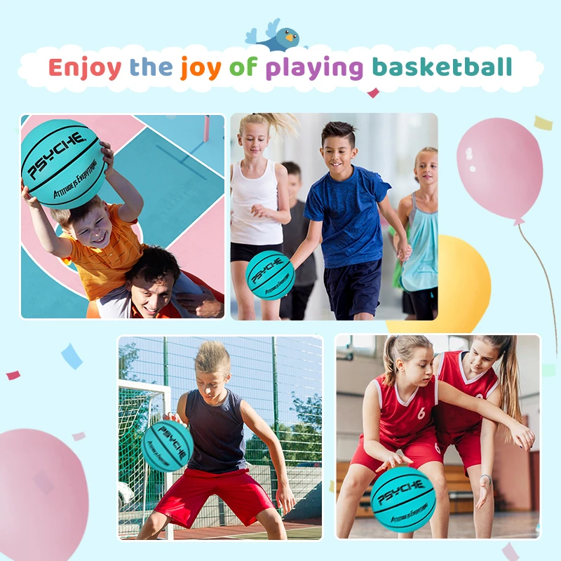 Psyche Original Basketball Ball Size 3 Size 5 7 Kids Youth Junior Adult Free Pin Net Pump