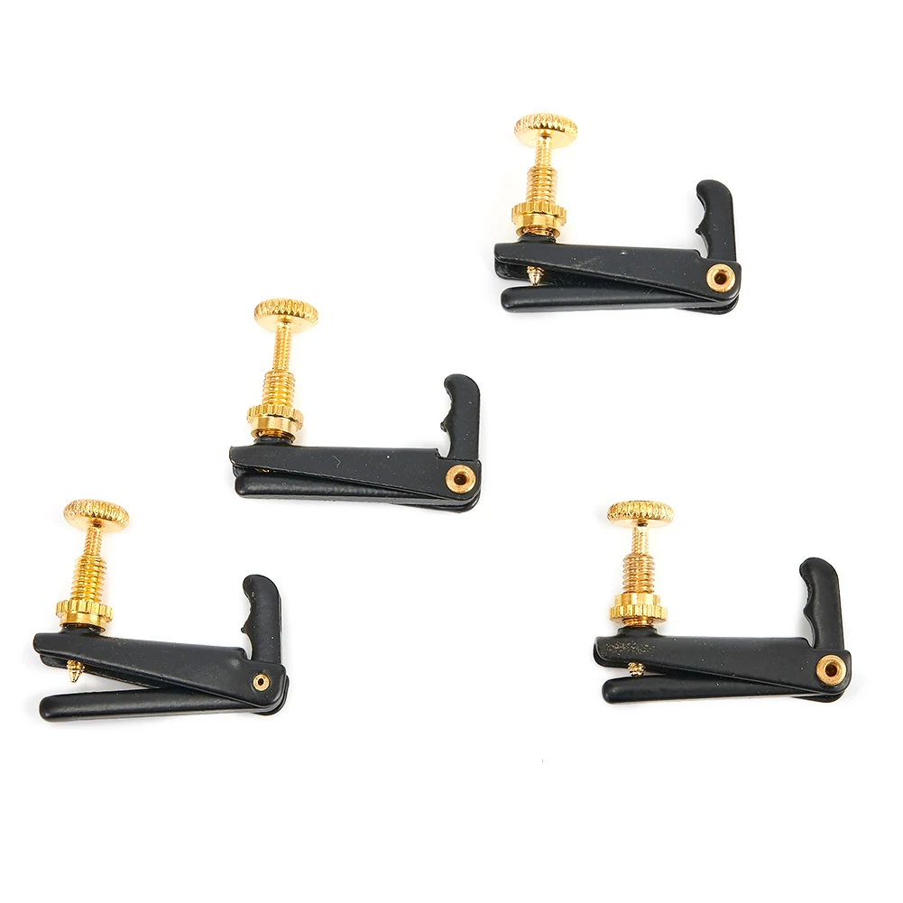 

Fine Tuner Violin Fine Tuner Adjusters Black Fine Tuning For 4/4 3/4 Violins Metal String Adjuster Tuners Violin