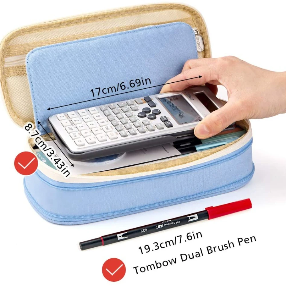 Kawaii Pencil Cases Large Capacity Pencil Bag Pouch Holder Box for Girls Office Students Organizer School Stationery