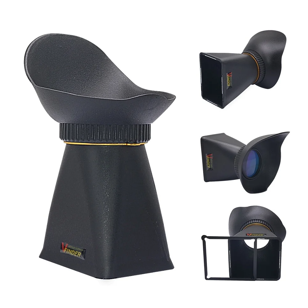 Mcoplus 니콘 캐논  후지필름 펜탁스 DSLR 카메라용 뷰파인더 4:3, 3.2 인치, 3x LCD 카메라, 3.2 인치 표준