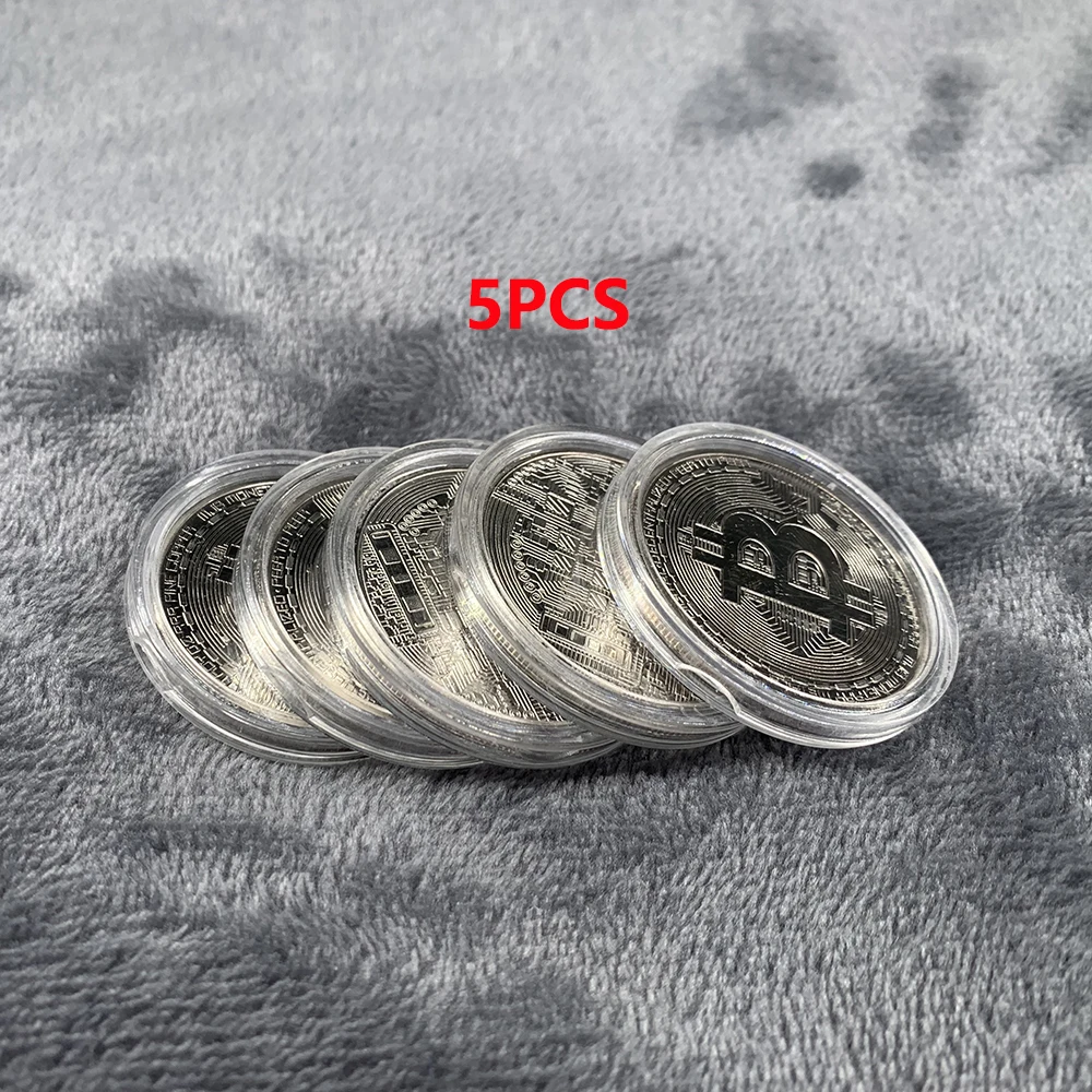 Gold Plated Bitcoin Commemorative Coin - Limited Edition Collectible Art Piece