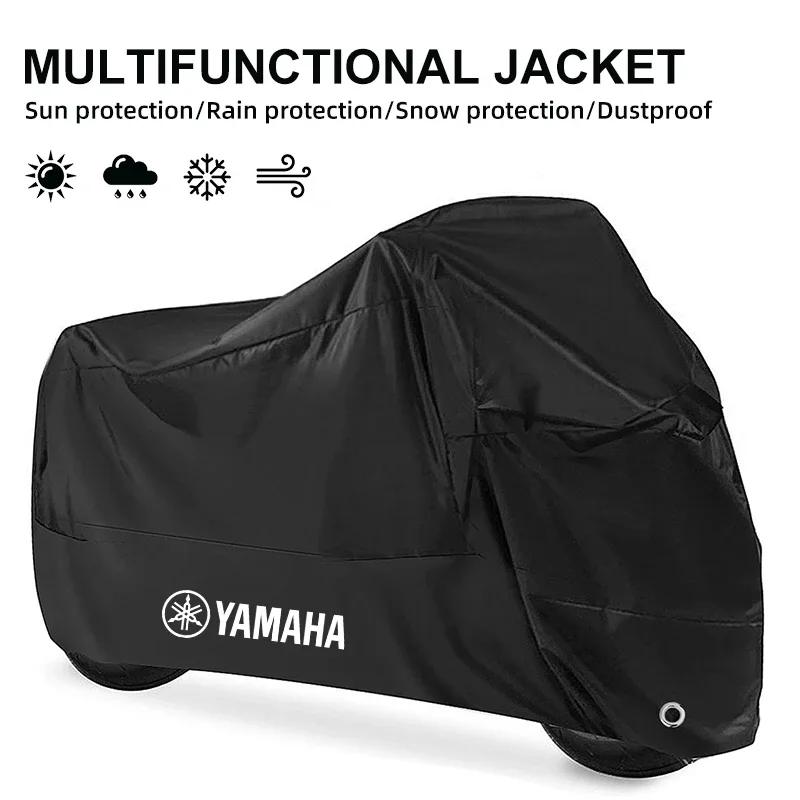 All-Season Waterproof Dustproof UV Protective Motorcycle Cover for Outdoor and Indoor Use
