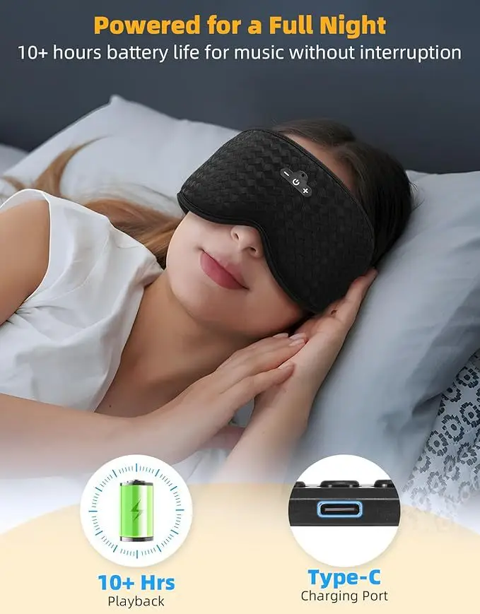 SleepTune Smart Sleep Mask – Bluetooth Eye Mask with Ultra-Soft Comfort & HD Audio Sb455c037b49f4ec1a5432bfddd0e88b60