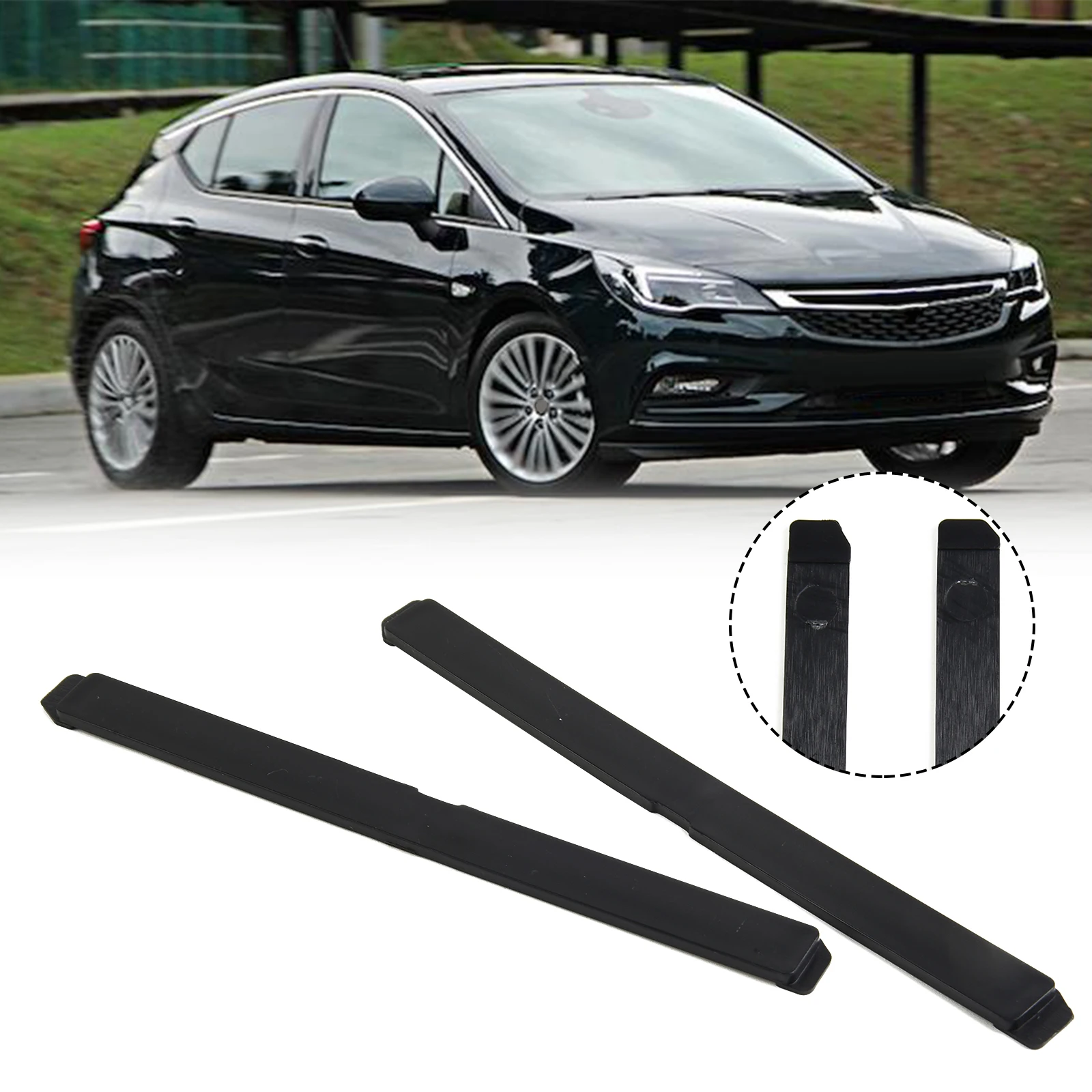 Car Exterior Parts 2x Car Cover Roof Carrier Roofs Rack Protection Covers For Opel Astra H Roof Rail Rack Leg Cover Plastic Part