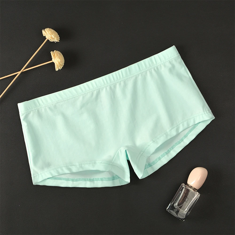 

Mens Sexy Low Rise Cotton Boxer Panties Bikini Breathable Skin-friendly Briefs Shorts Solid Comfy Soft Underpants Underwear