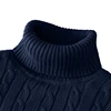 New Turtleneck Sweater Casual Men's Rollneck Knitted Sweater Keep Warm Men Jumper Woolen Sweater 4