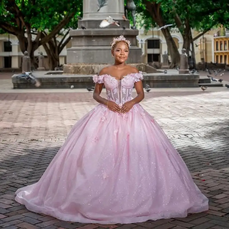 ̴ ũ   Quinceanera Dres Tull applique  ̽ vestidos de 15 Quinceanera ?