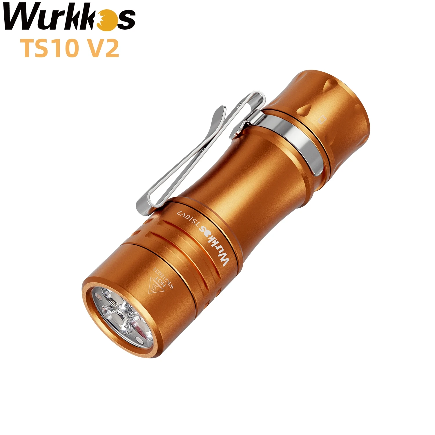 Wurkkos TS10V2 Mini Powerful 14500 Flashlight Max 1400 Lumen with 3*