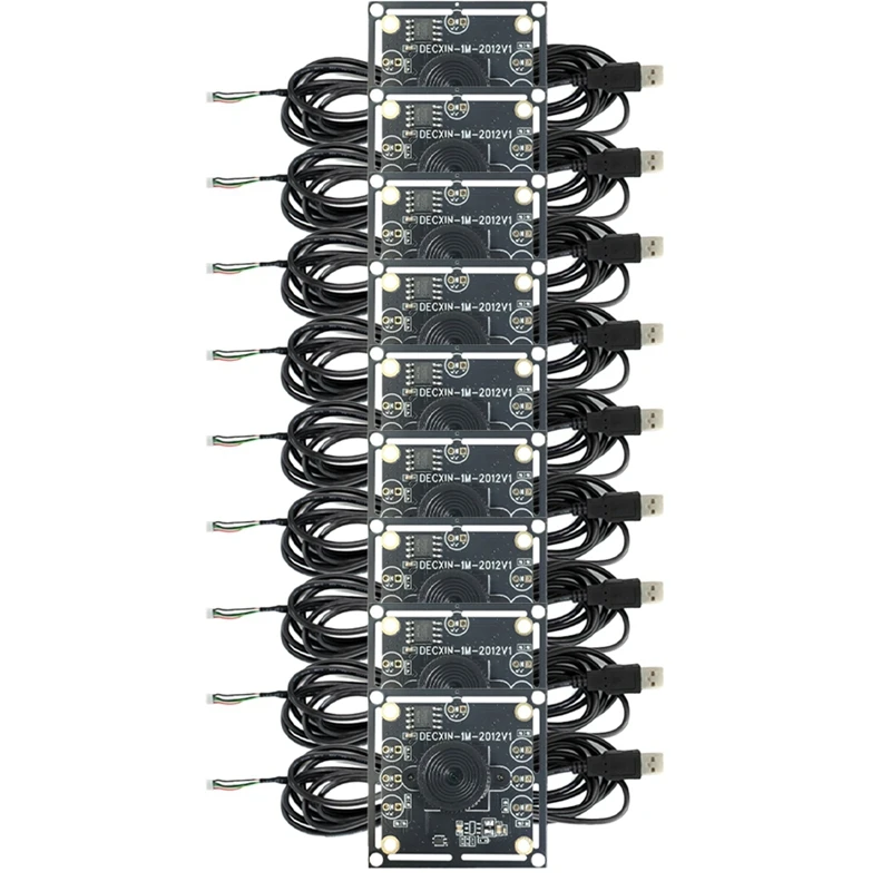 9Pcs 100 Degree Camera Module 1MP OV9732 1280X720 USB Free Driver With 2 Meter Cable