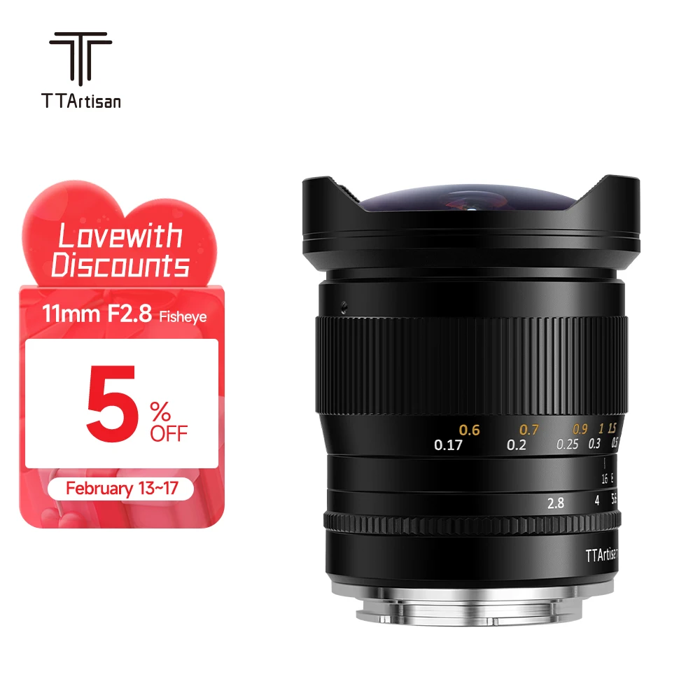 Ttartisan 11mm F2.8 Full Fame Fisheye Lens For Sony/ Nikon/ Canon
