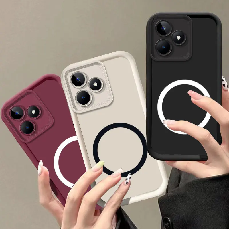 Magnetic Sticker Soft Silicon Phone Case