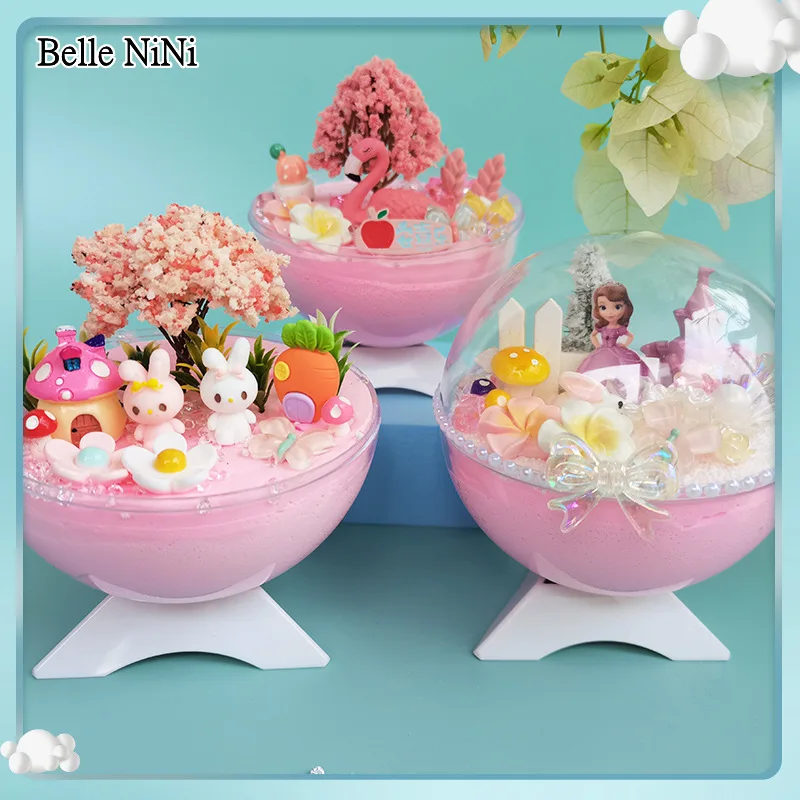 

Creative Diy Children's Handmade Toy Material Package Micro-landscape Scene Ultra-light Clay Air Balloon Girls Birthday Gifts