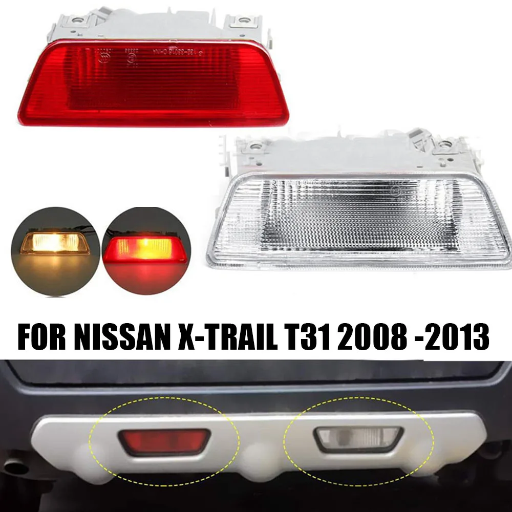 

Rear Bumper Tail Light for xtrail t31 2008 2009 2010 2011 2012 2013 Brake Signal Lamp Reflector Car Light Nissan x trail t31