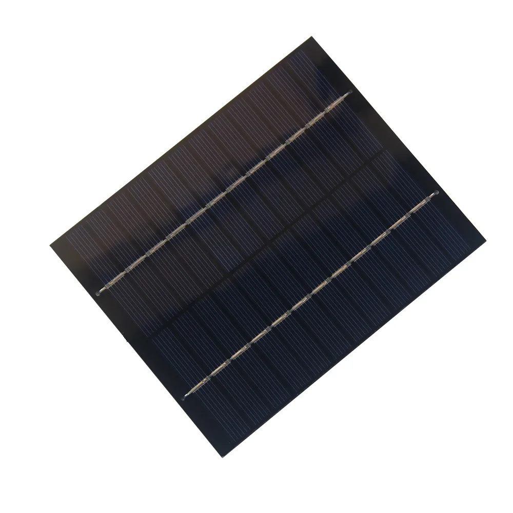 2 Stück 2 W 12 V Solarpanel für 9 V-12 V Batterieladung, wasserdichte monokristalline PET-Solarzellen, DIY-Solarladegerät-Set, 110 x 136 mm – Detail 1
