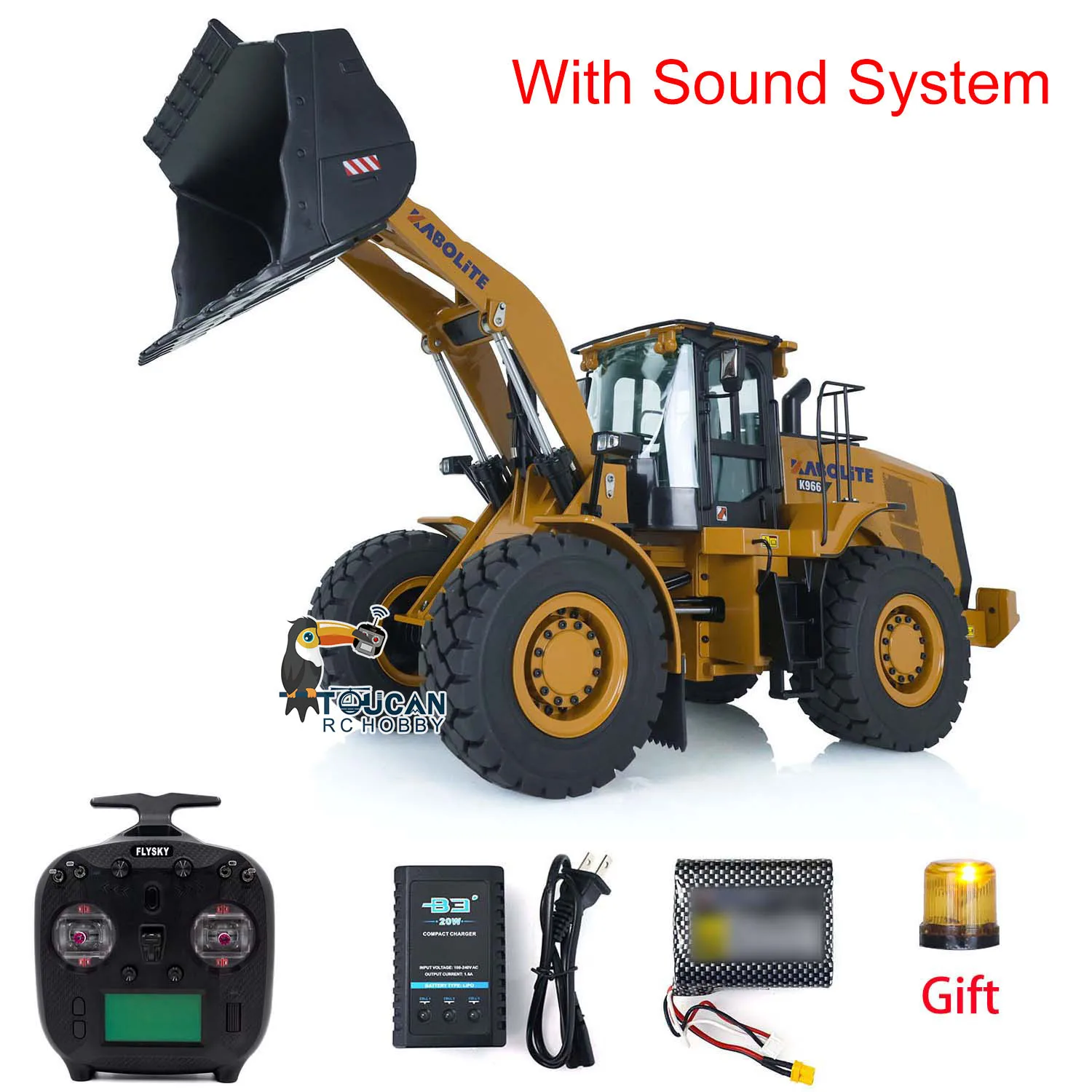 KABOLITE RC K966 1/16 Scale Hydraulic Loader RTR Assembled Painted Model Outdoors Toys Construction Machine Car Gift Model 2