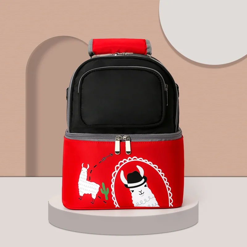 NEW Portable Mommy Bag Layer Lunch Bag Thermal Mommy Cooler Backpack Portable Breast Milk Preservation Bags Insulated Ice Pack