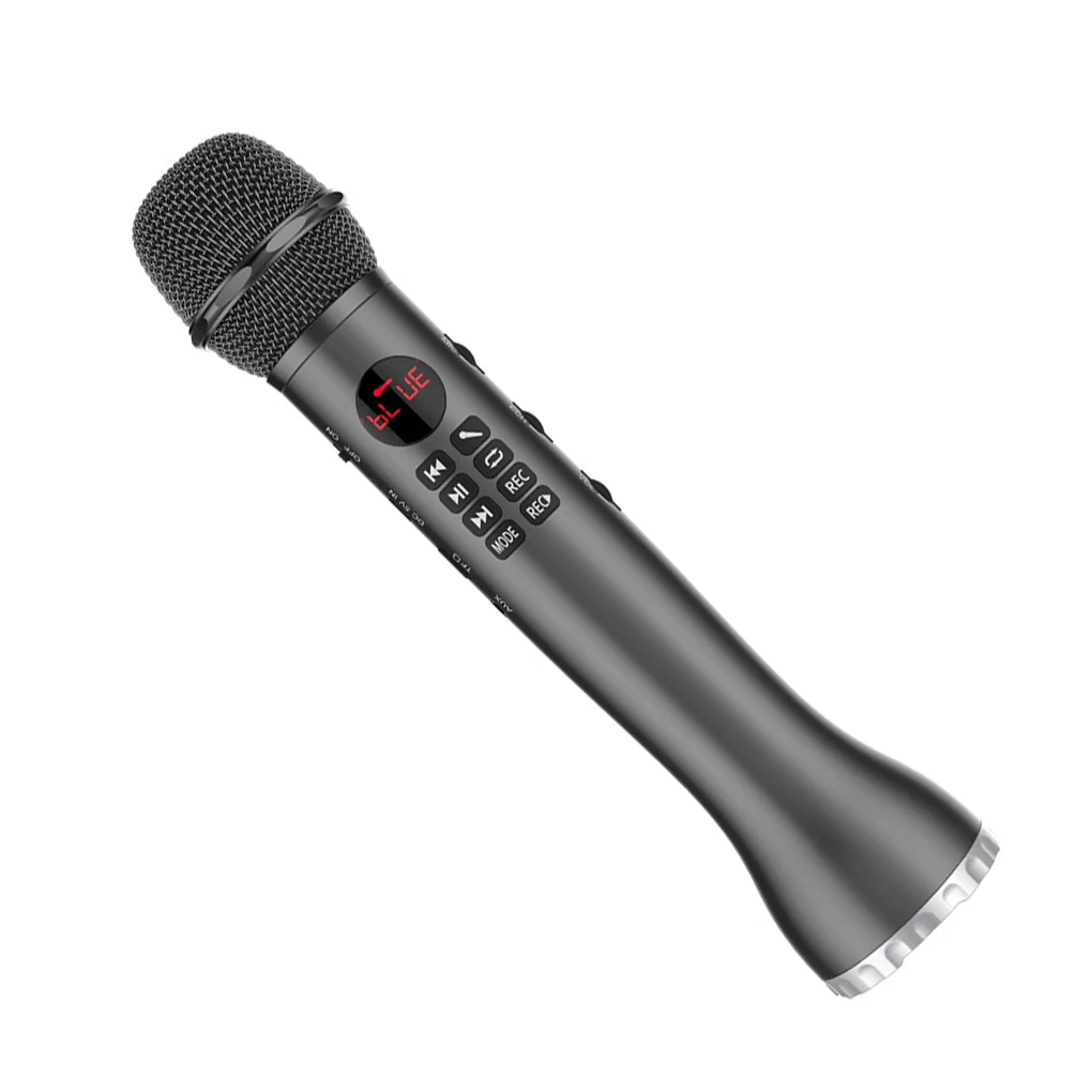 

L-598 USB K Song микрофон TF карта функция беспроводной караоке динамик Шумоподавление для вокала, с рекордером микрофон красный