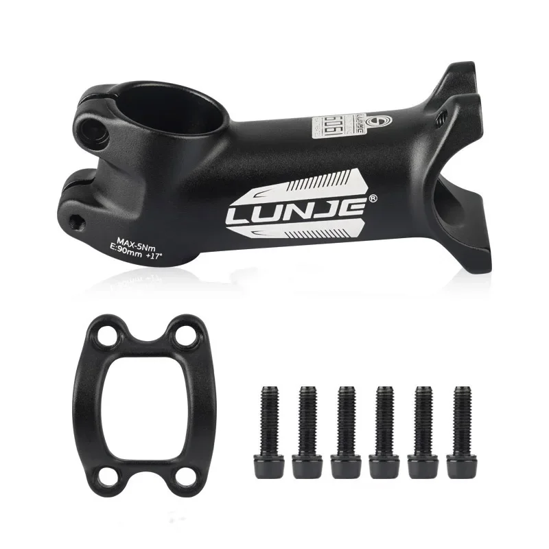 Bicycle Stem Ultralight Bike Stem 17 Degree Aluminium Alloy MTB Road Bicycle Stem 31.8mm 60/70/80/90/100/110 Mountain MTB Bicycle Power Parts