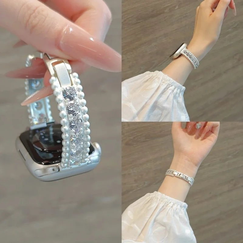 Luxury Sparkling Zircon Diamond Watch Strap