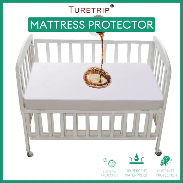 TURETRIP Waterproof Crib Mattress Protector
