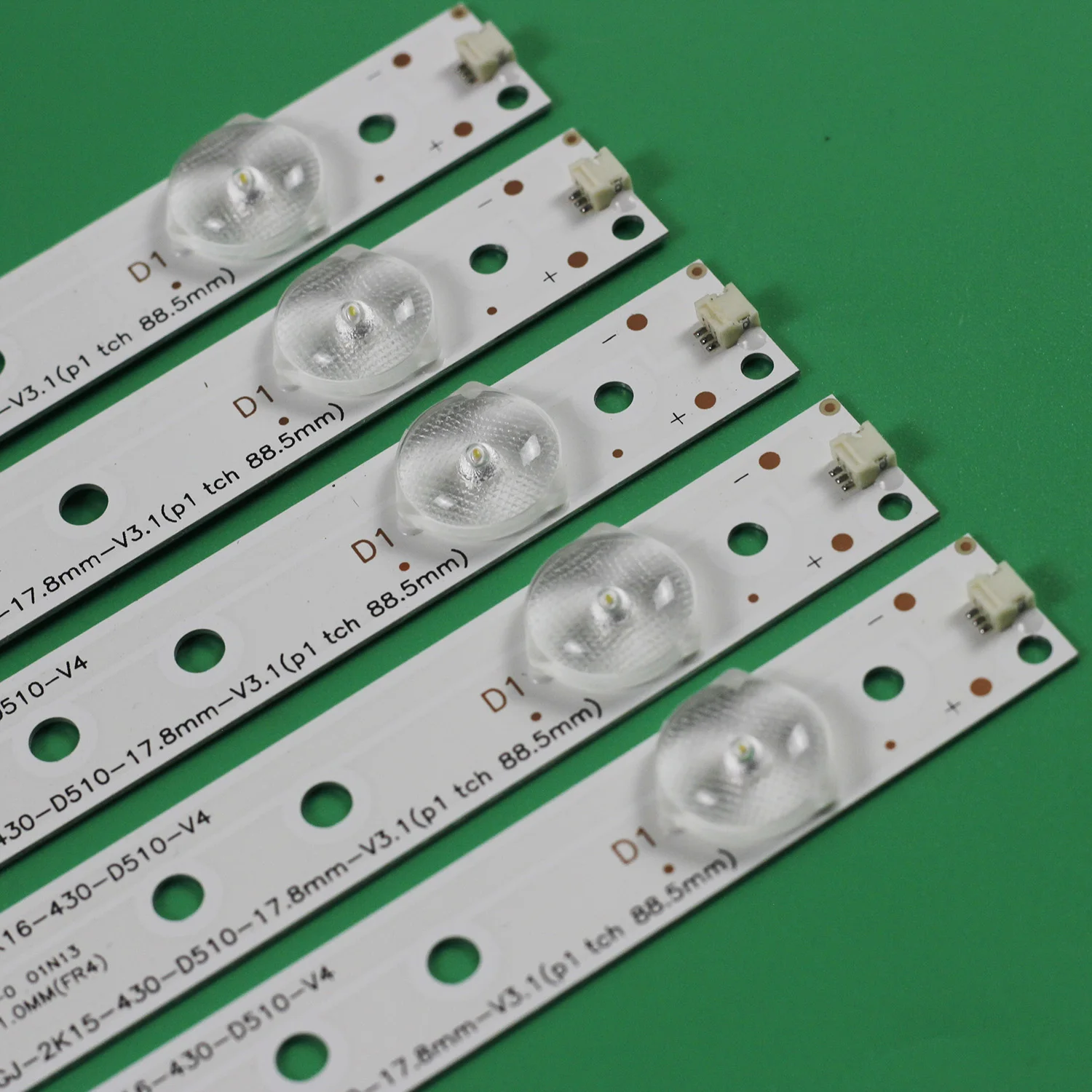 Barra de Leds Led Backlight para Aoc 43 10 Polegada Haier Tela Lb-pf3528-gjd2p5c435x10-b 43ch6000 Tpt430h3 Lb43101 V0_01 - Imagem 3
