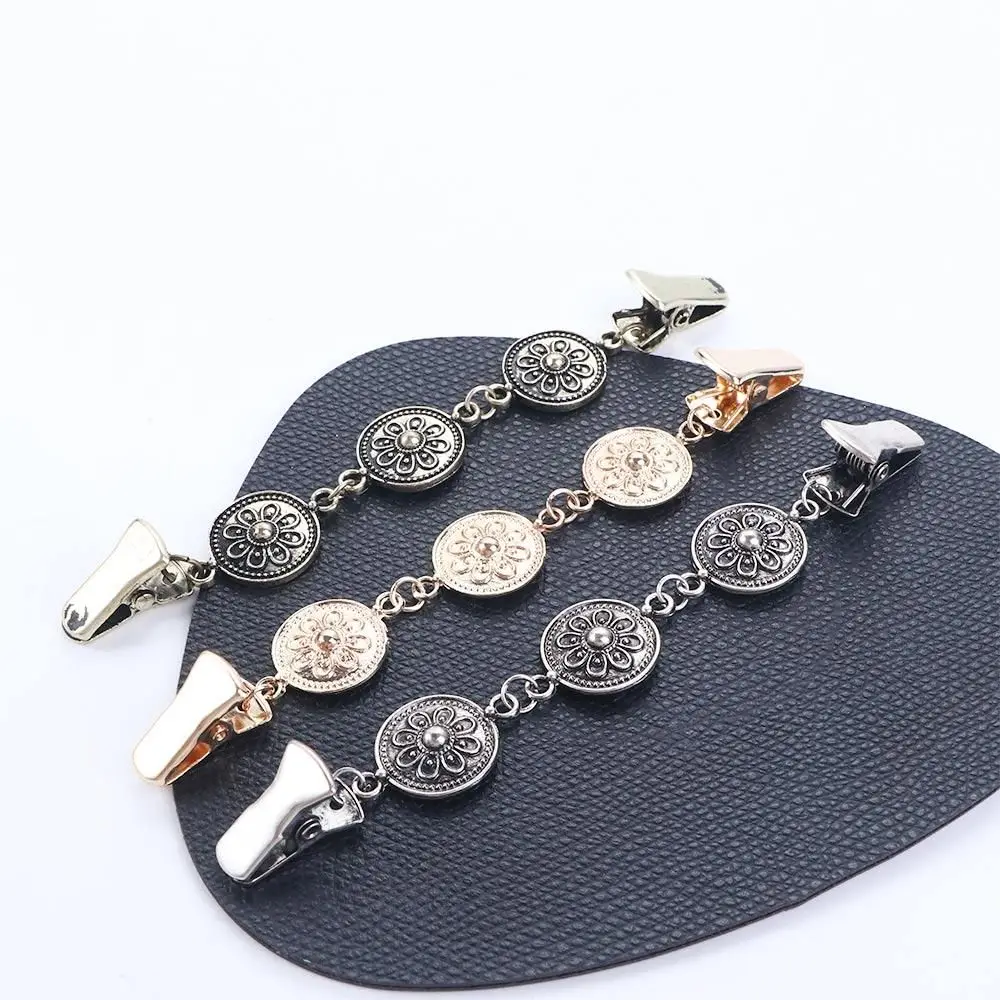 Retro Cardigan Clip Fasteners for Clothes Clothespins Scarf Clip Brooch Pin Buckle Holder Fasteners Women Dress Jewelry sewing clips garment clips clothes clips