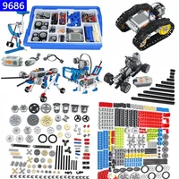 Bulk Technical Parts Pin Liftarm Bricks Studless Beam Axle Plug Connector Panel Gear 9686 Building Blocks Compatible Leduo Toys 1