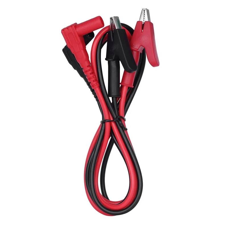Test Cable Connector 1 Pair 20A Alligator Clip to Banana Plug Test Cable Lead Connector Dual Probe 35mm Crocodile Clip For Multimeter Measure Tool