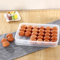 1pc-30 Grids Large Capacity Egg Shockproof Holder Plastic Egg Container with Cover Storage Box Tray for Refrigerator 2