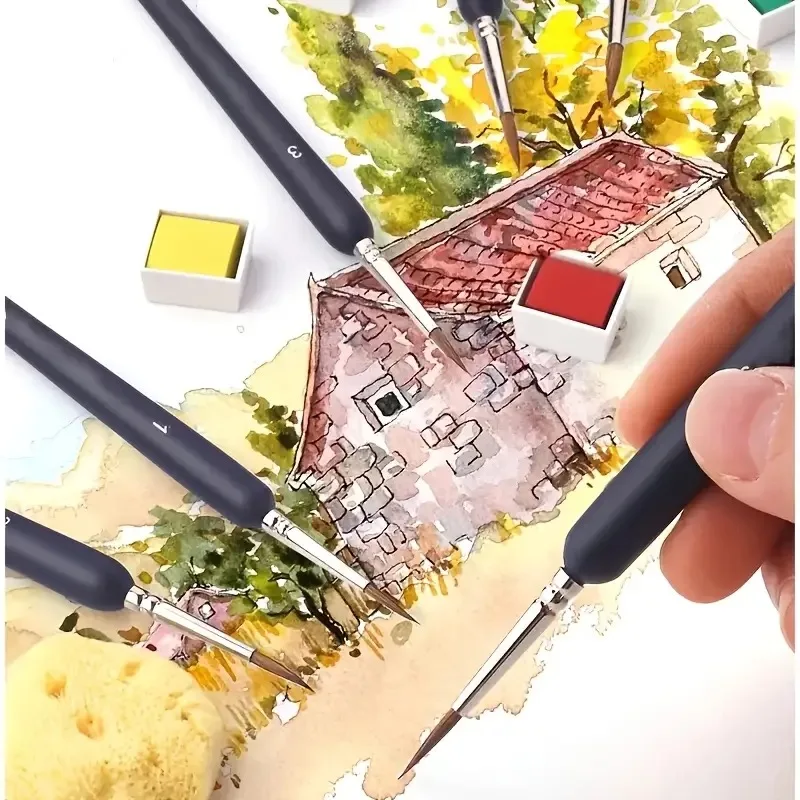15pcs Fine Detail Paint Brush Set - Miniature Paint Brush For Detailing & Art Painting - Acrylic, Watercolor, Oil, Models 2