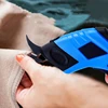 Rechargeable Electric Scissors Wireless Battery Cutter Cloth Carpet PVC Leather Cutting Tools Cordless Sewing Shear Doubl Blade 2
