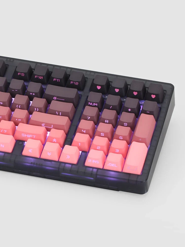 윈도우 맥 컴퓨터용 무선 키보드, RGB 97key 측면 인쇄 키보드, 사용자 정의 3 모드 긴 내구성 키보드, Zh980