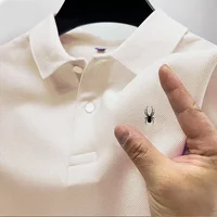 Nouveau style – T-shirt polo décontracté pour homme, col polo, manches courtes, imprimé multicolore, haute qualité, idéal pour les affaires 5
