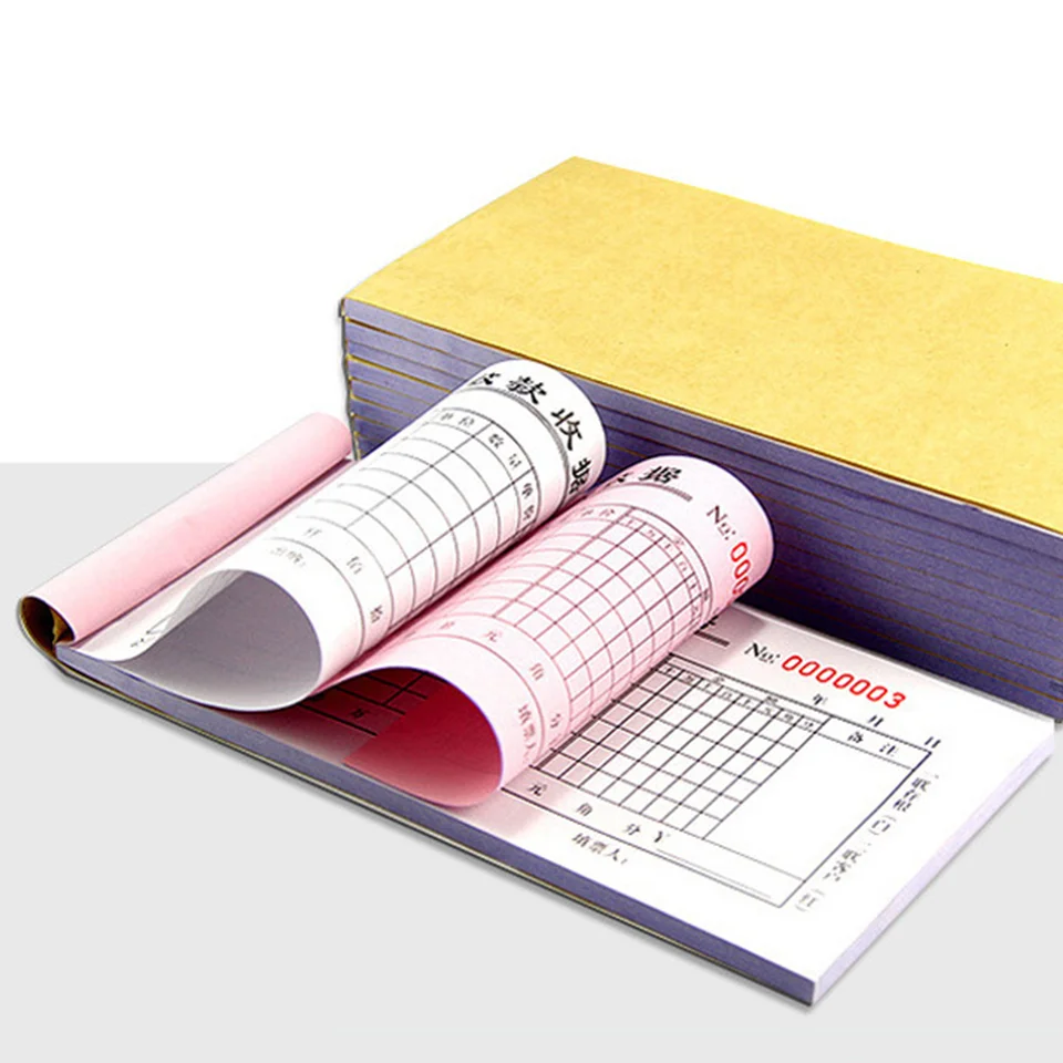 Custom Duplicate/Triplicate Carbonless Receipt Invoice Book OEM Offset Printing NCR Bill Check Book Copy Paper images - 6