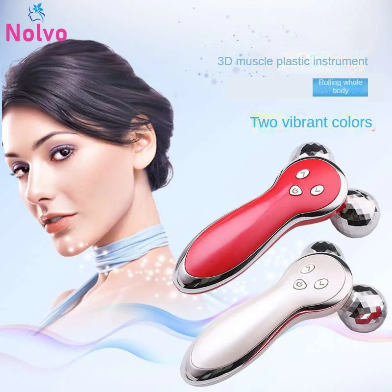 

3D V Face Roller Ball Vibration Facial Lifting Tighten Face Wrinkle Slimming Lipolaser Dredge Meridians Massager Beauty Device