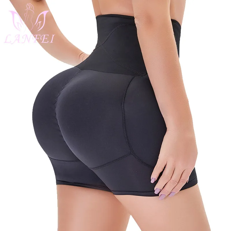 LANFEI High Waist Fake Ass Seamless Women Butt Lifter Control Panties with Pad Hip Enhancer Push Up Body Shaper Pant Underwear spanxs Shapewear