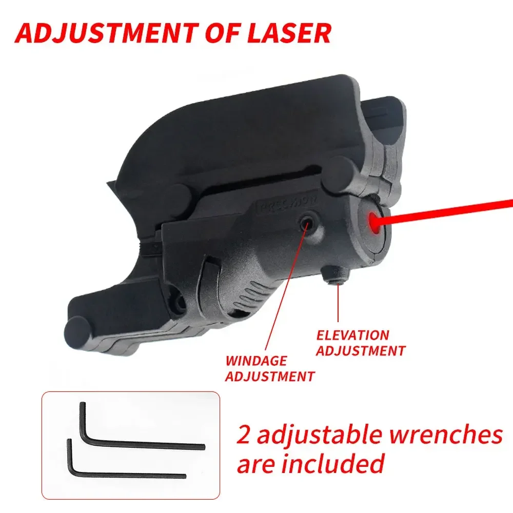 PPT Tactical Red Dot Laser Sight for Colt 1911 Pistol Handgun Hunting Accessories 4.95mW Class IIIA 3R Trigger Guard Mount M582