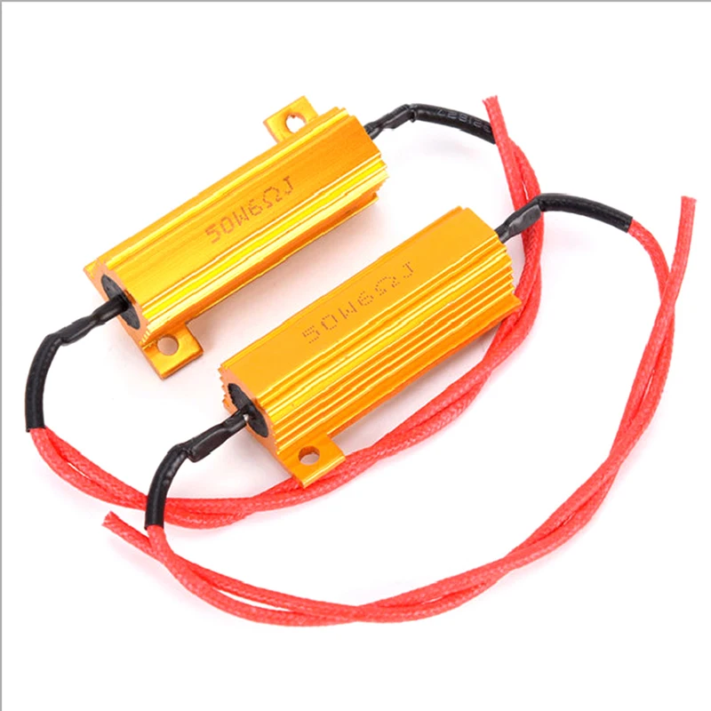 

Decoder Wiring Interior Cable LED Error Wiring Resistance 50W 6 ohm Turn Signal Load Resistor Headlight Load Resistor