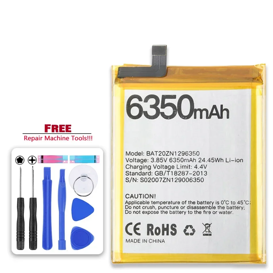 

Аккумулятор BAT20ZN1296350 6350 мАч для DOOGEE S96 Pro/S96Pro