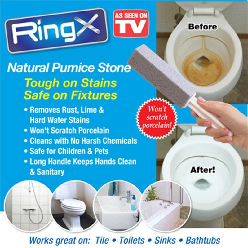 

Pumice Toilet Brush Sink Toilet Seat To Remove Rust Lime Hard Scale Bathroom Brush Decontamination Stick Toilet Cleaning Tool