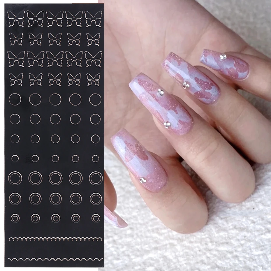 Airbrush Nail Art Stencil Stickers Snowflake Christmas Prints Template Decals Love Heart Star Nail Design Accessories LANLK nail stickers nail art tools nail art decoration nail decals