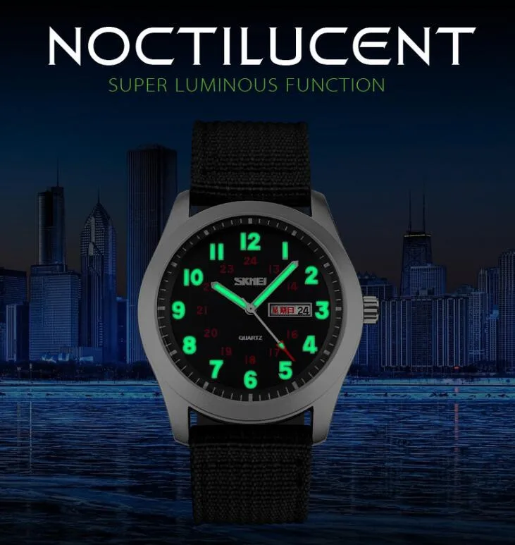 Sports Watch for Men High Quality Boys Student Quartz Wristwatch Luminous Clock Male Business Man Calendar Dial Display Watches